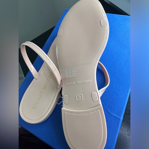 Designer Stuart Weitzman Sawyer Flat Sandals - Picture 3 of 4